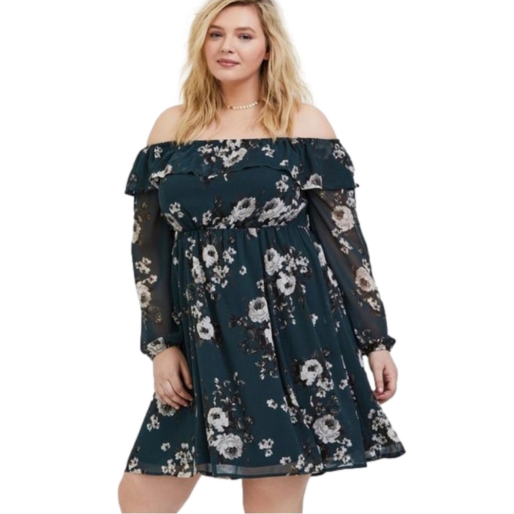 Torrid off shoulder dress 2x